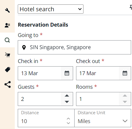 A screenshot of a hotel search

Description automatically generated